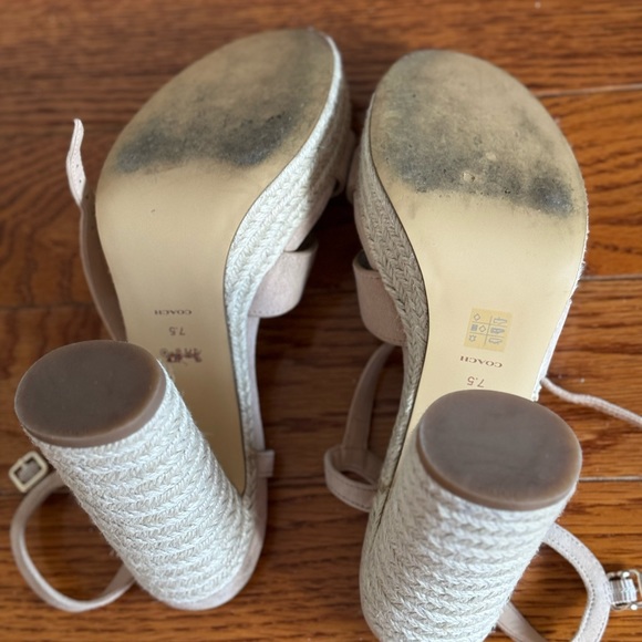 Coach heels, size 7.5 used two times only. - Picture 3 of 3